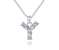 Necklace Silver Y Shape SSLPE-Y
